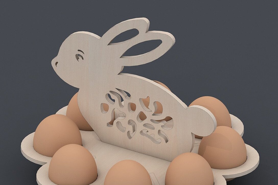 Intra απο ξύλο plywood  Χρώμα wenge 3mm-4mm πάχος - με λέιζερ με βάση για πασχαλινό καλάθι αυγών Δίασταση 30x20 cm INTRAFABR-115496463