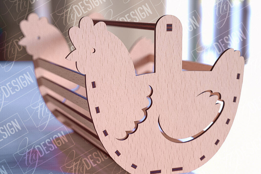 Σετ των 2 Intra απο ξύλο plywood  Χρώμα wenge 3mm-4mm πάχος - Πασχαλινό καλάθι | Καλό Πάσχα Δίασταση 15x15 cm INTRAFABR-88828100