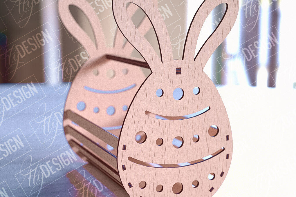 Σετ των 2 Intra απο ξύλο plywood  Χρώμα wenge 3mm-4mm πάχος - Πασχαλινό καλάθι | Καλό Πάσχα Δίασταση 15x15 cm INTRAFABR-88828110