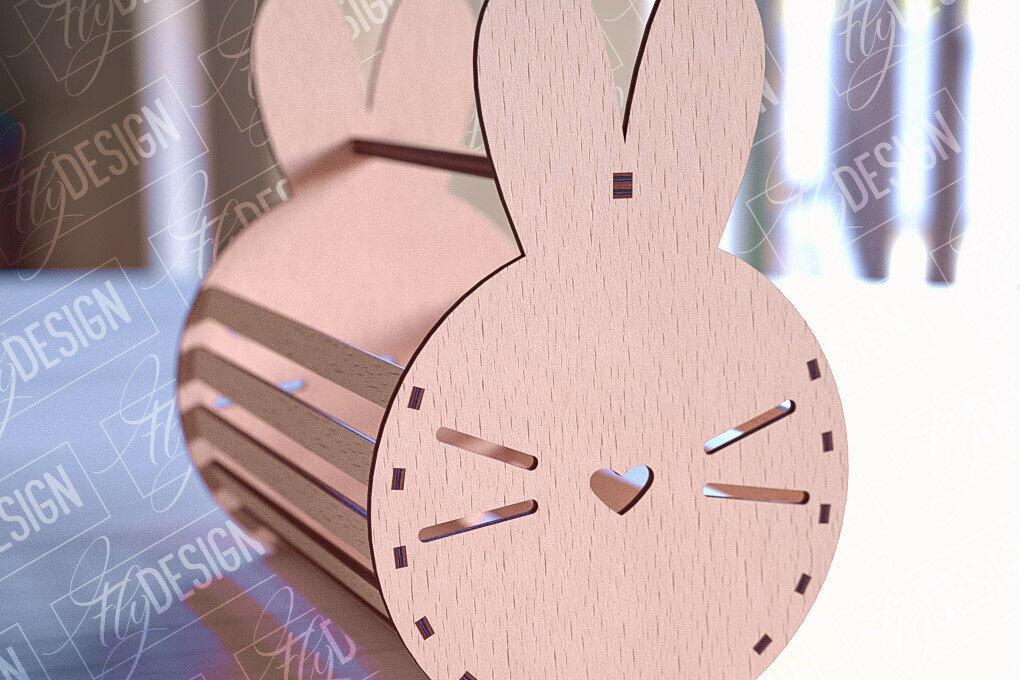 Σετ των 2 Intra απο ξύλο plywood  Χρώμα wenge 3mm-4mm πάχος - Πασχαλινό καλάθι | Καλό Πάσχα Δίασταση 15x15 cm INTRAFABR-102821525