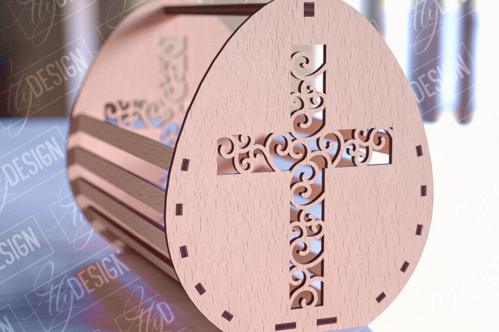 Σετ των 2 Intra απο ξύλο plywood  Χρώμα wenge 3mm-4mm πάχος - Πασχαλινό καλάθι | Καλό Πάσχα Δίασταση 15x15 cm INTRAFABR-58602441