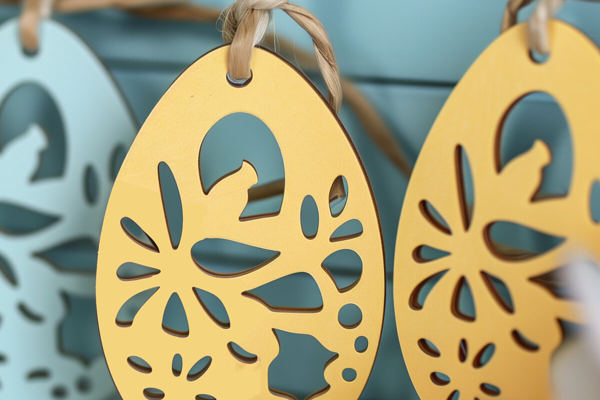 Σετ των 2 Intra απο ξύλο plywood  Χρώμα wenge 3mm-4mm πάχος - Πασχαλινό καλάθι Ετικέτα Δίασταση 4x4 cm INTRAFABR-91944325