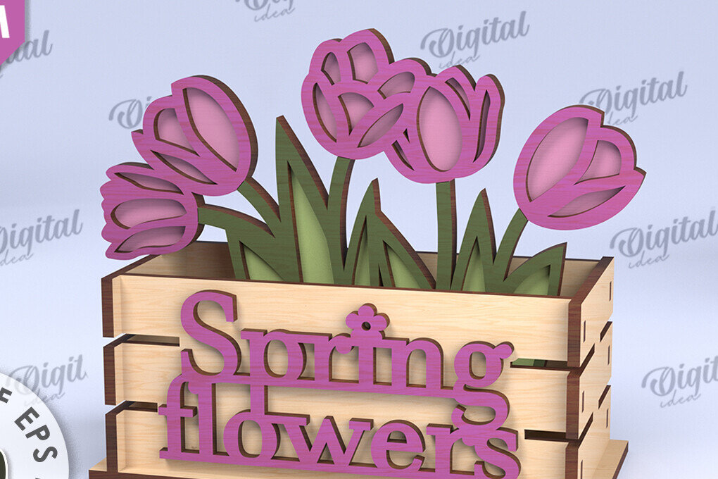 Σετ των 2 Intra απο ξύλο plywood  Χρώμα wenge 3mm-4mm πάχος - Πασχαλινό κουτί LaserCut. Πασχαλινό καλάθι διακόσμηση Δίασταση 15x15 cm INTRAFABR-116341196