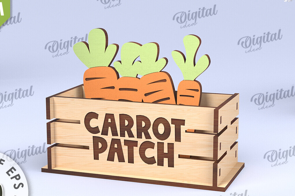 Σετ των 2 Intra απο ξύλο plywood  Χρώμα wenge 3mm-4mm πάχος - Πασχαλινό κουτί LaserCut. Πασχαλινό καλάθι διακόσμηση Δίασταση 15x15 cm INTRAFABR-116079069