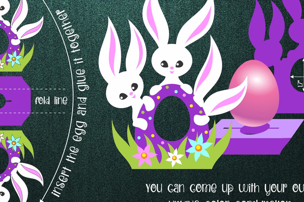 Intra απο ξύλο plywood  Χρώμα wenge 3mm-4mm πάχος - Πασχαλινά λαγουδάκια -Σοκολατένια αυγοθήκη Δίασταση 30x20 cm INTRAFABR-63038100