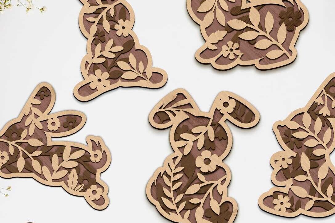 Σετ των 2 Intra απο ξύλο plywood  Χρώμα wenge 3mm-4mm πάχος - ΔΕΣΜΗ ΠΑΣΧΑΛΙΝΟΥ ΚΟΥΝΕΛΟΥ, Πολυστρωματικό κομμένο Δίασταση 10x6 cm INTRAFABR-54239065