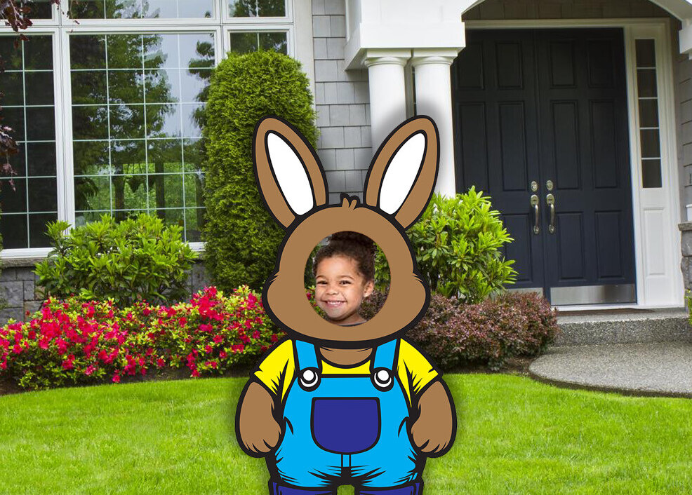 Σετ των 2 Intra απο ξύλο plywood  Χρώμα wenge 3mm-4mm πάχος - Easter Bunny Photo Prop Δίασταση 4x4 cm INTRAFABR-120985787