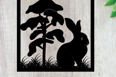 Intra απο ξύλο plywood  Χρώμα wenge 3mm-4mm πάχος - ού τοίχου με ταμπέλα Πάσχα Δίασταση 40x50 cm INTRAFABR-121028929