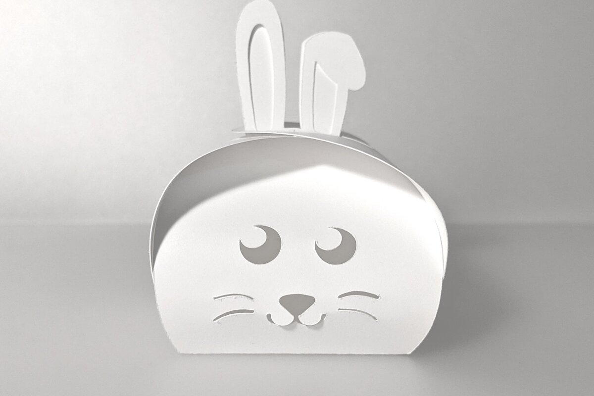 Σετ των 2 Intra απο ξύλο plywood  Χρώμα wenge 3mm-4mm πάχος - Πρότυπο κουτιού κέρασμα πασχαλινό λαγουδάκι Δίασταση 15x15 cm INTRAFABR-121509568