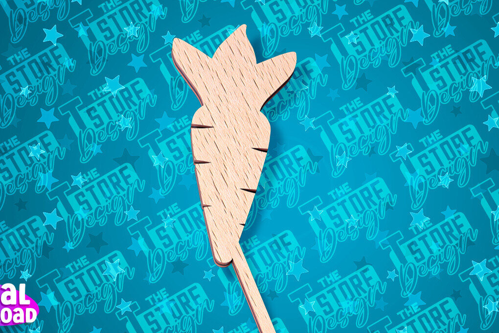 Σετ των 2 Intra απο ξύλο plywood  Χρώμα wenge 3mm-4mm πάχος - Πασχαλινό κέικ Topper | CNC Δίασταση 15x15 cm INTRAFABR-94224268