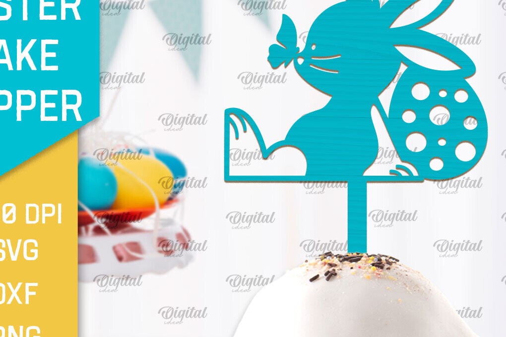 Σετ των 2 Intra απο ξύλο plywood  Χρώμα wenge 3mm-4mm πάχος - Πασχαλινό κέικ Topper Δίασταση 15x15 cm INTRAFABR-121410291