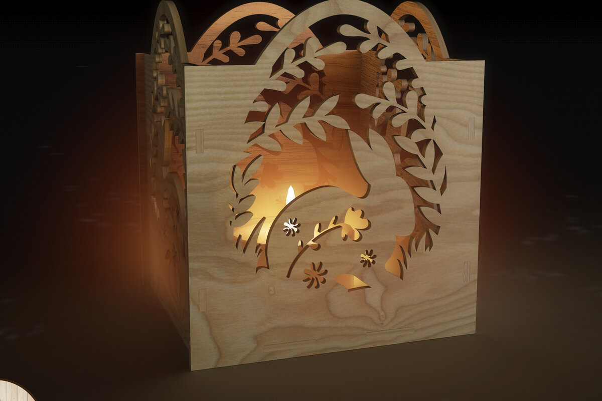 Σετ των 2 Intra απο ξύλο plywood  Χρώμα wenge 3mm-4mm πάχος - Πασχαλινή Λαμπροθήκη, Δέσμη Φαναριού Δίασταση 4x3 cm INTRAFABR-116727595