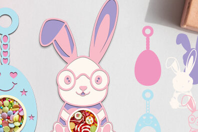 Σετ των 2 Intra απο ξύλο plywood  Χρώμα wenge 3mm-4mm πάχος - Πασχαλινή καραμέλα Θόλος κοπής με λέιζερ Δίασταση 15x15 cm INTRAFABR-122559301