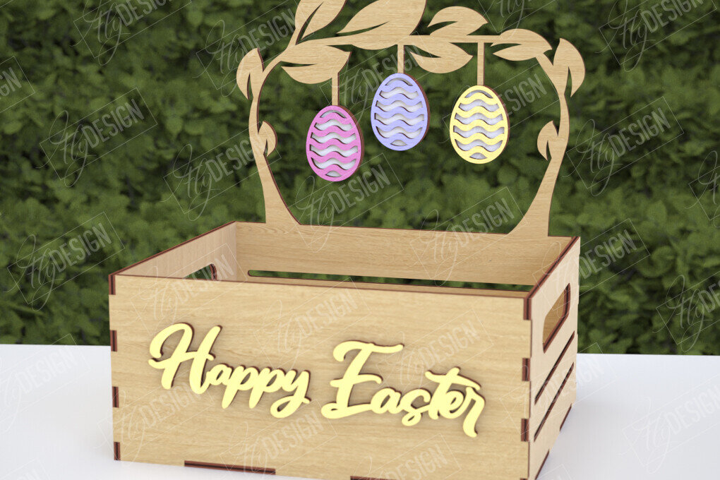 Σετ των 2 Intra απο ξύλο plywood  Χρώμα wenge 3mm-4mm πάχος - Πασχαλινή καραμέλα | Κουτί καραμέλας Δίασταση 15x15 cm INTRAFABR-122559291