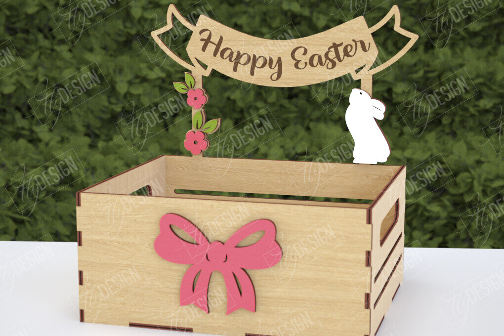 Σετ των 2 Intra απο ξύλο plywood  Χρώμα wenge 3mm-4mm πάχος - Πασχαλινή καραμέλα | Κουτί καραμέλας Δίασταση 15x15 cm INTRAFABR-70687496