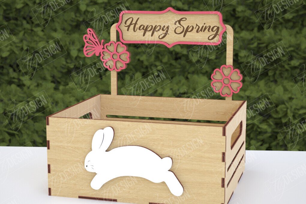 Σετ των 2 Intra απο ξύλο plywood  Χρώμα wenge 3mm-4mm πάχος - Πασχαλινή καραμέλα | Κουτί καραμέλας Δίασταση 15x15 cm INTRAFABR-70689342