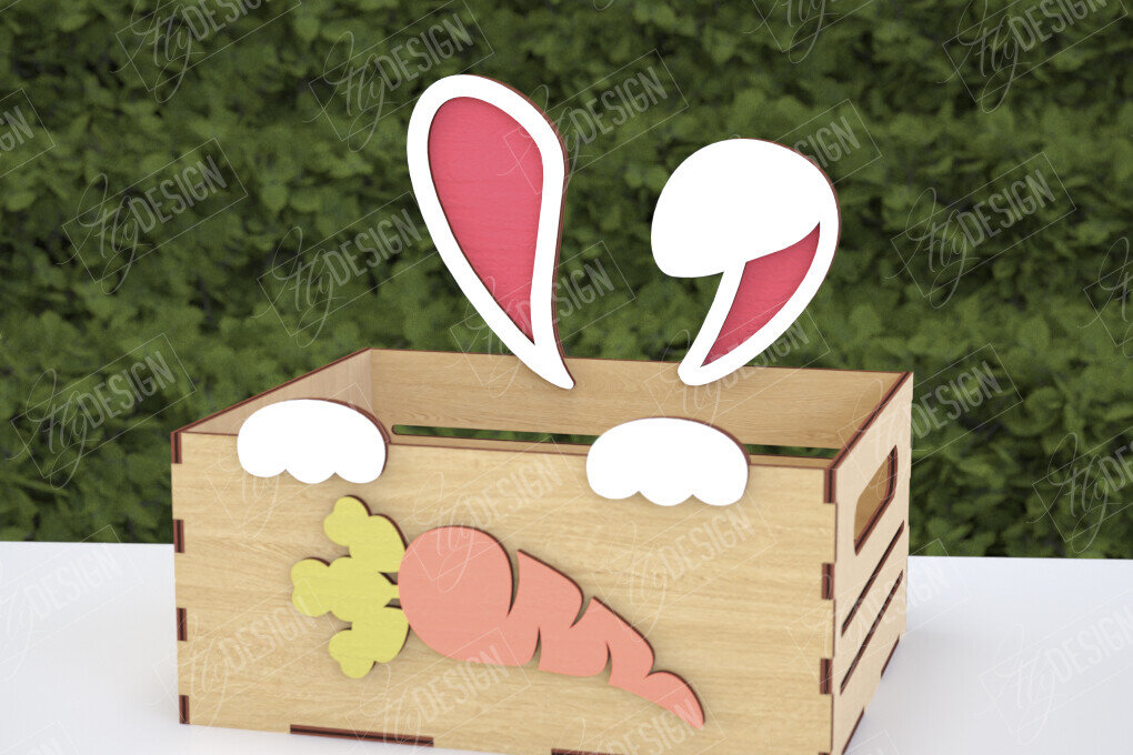 Σετ των 2 Intra απο ξύλο plywood  Χρώμα wenge 3mm-4mm πάχος - Πασχαλινή καραμέλα | Κουτί καραμέλας Δίασταση 15x15 cm INTRAFABR-70684258