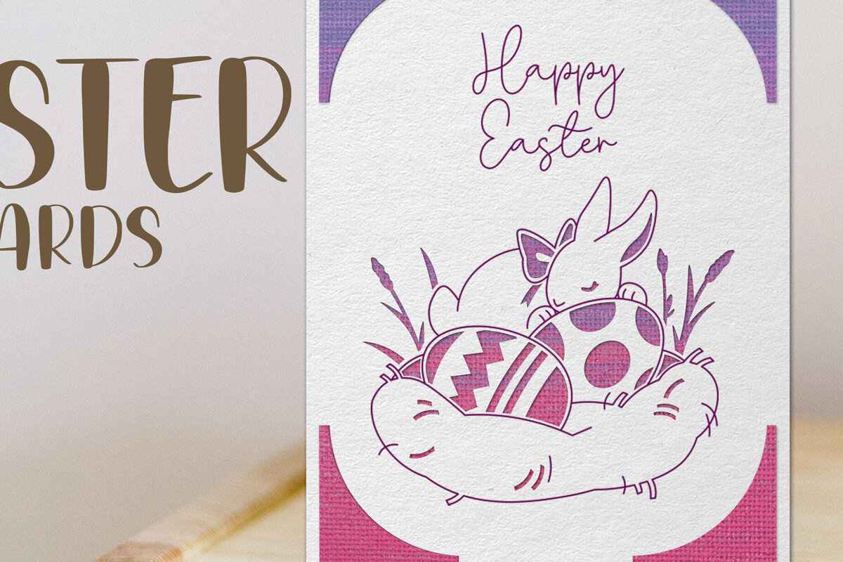 Σετ των 2 Intra απο ξύλο plywood  Χρώμα wenge 3mm-4mm πάχος - Πασχαλινή κάρτα . Χαρτί κοπής ευχετήριων καρτών Δίασταση 15x15 cm INTRAFABR-40191432