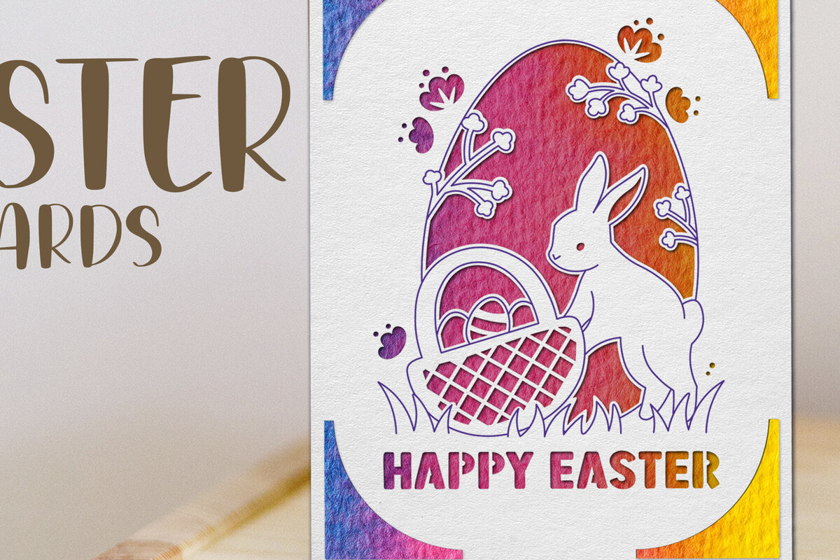 Σετ των 2 Intra απο ξύλο plywood  Χρώμα wenge 3mm-4mm πάχος - Πασχαλινή κάρτα . Χαρτί κοπής ευχετήριων καρτών Δίασταση 15x15 cm INTRAFABR-89541292