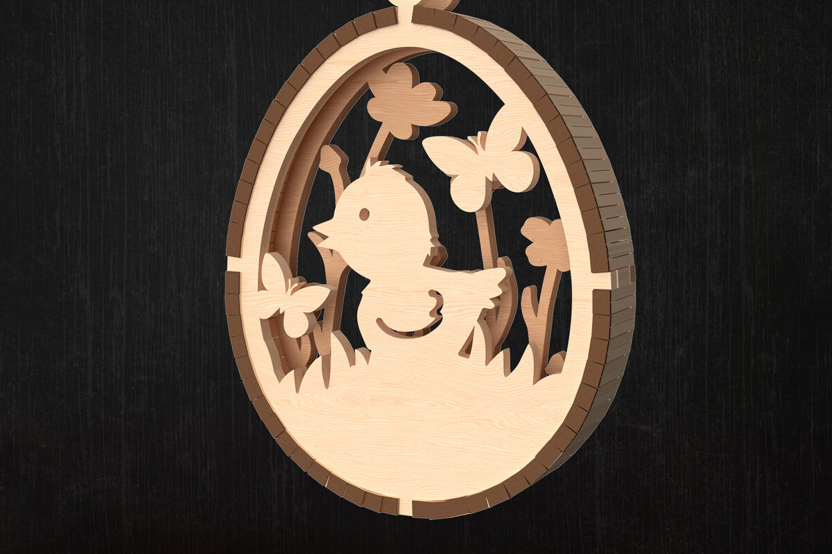 Σετ των 2 Intra απο ξύλο plywood  Χρώμα wenge 3mm-4mm πάχος - Πασχαλινό Στολίδι πεταλούδας γκόμενα Δίασταση 6x6 cm INTRAFABR-120098724