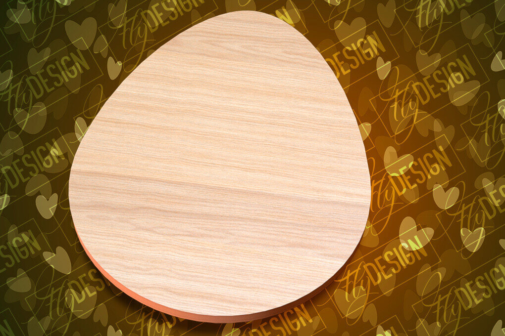 Σετ των 2 Intra απο ξύλο plywood  Χρώμα wenge 3mm-4mm πάχος - Πασχαλινές σανίδες κοπής | Κόψιμο με λέιζερ λαγουδάκι Δίασταση 15x15 cm INTRAFABR-106109783