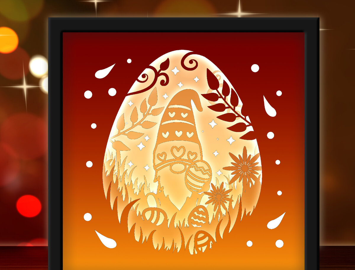 Σετ των 2 Intra απο ξύλο plywood  Χρώμα wenge 3mm-4mm πάχος - Ημέρα του Πάσχα Δίασταση 20x20 cm INTRAFABR-105405093