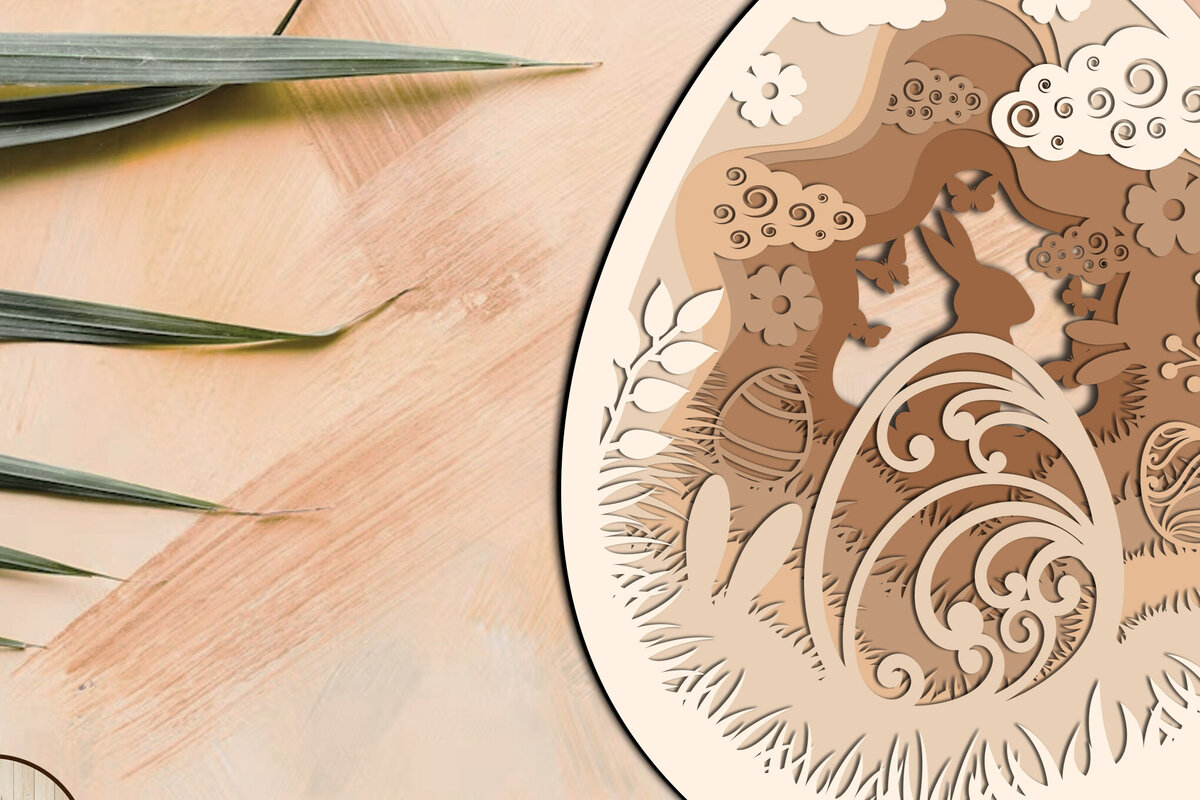 Σετ των 2 Intra απο ξύλο plywood  Χρώμα wenge 3mm-4mm πάχος - Πασχαλινό διακοσμητικό αυγό στολίδι, κομμένο Δίασταση 2x7 cm INTRAFABR-106336044