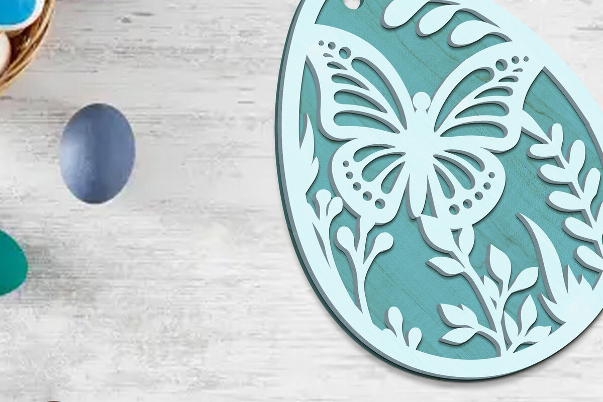 Σετ των 2 Intra απο ξύλο plywood  Χρώμα wenge 3mm-4mm πάχος - Πασχαλινή Διακοσμητική Λίμα Αυγού Δίασταση 3x4 cm INTRAFABR-39182486