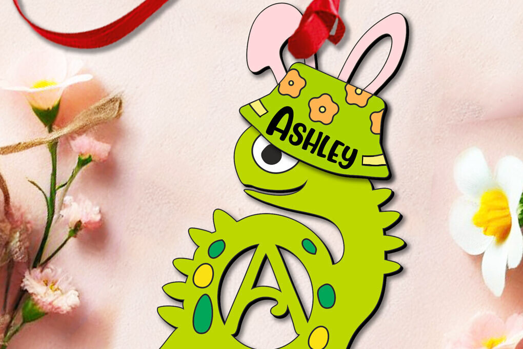 Σετ των 2 Intra απο ξύλο plywood  Χρώμα wenge 3mm-4mm πάχος - Πασχαλινό Ντίνο Γράμμα ένα όνομα καλαθιού διακοπών Δίασταση 6x6 cm INTRAFABR-76793422