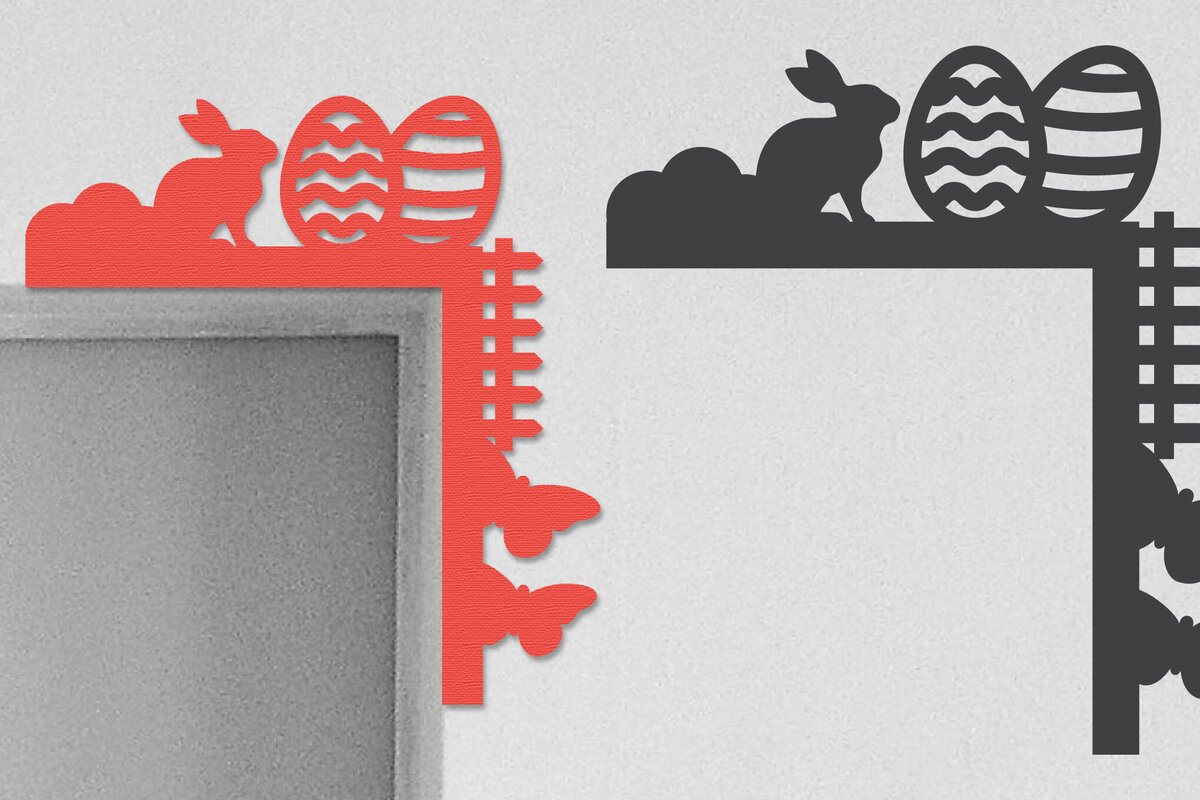 Intra απο ξύλο plywood  Χρώμα wenge 3mm-4mm πάχος - Πασχαλινή πόρτα γωνιακή Δίασταση 30x20 cm INTRAFABR-79367585