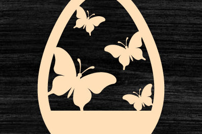 Σετ των 3 Intra απο ξύλο plywood  Χρώμα wenge 3mm-4mm πάχος - Πασχαλινό σκουλαρίκι Δίασταση 3x3 cm INTRAFABR-108159497