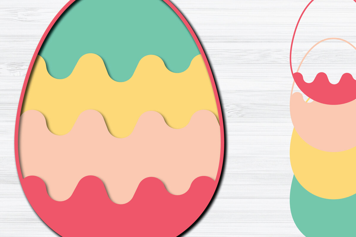 Intra απο ξύλο plywood  Χρώμα wenge 3mm-4mm πάχος - Πασχαλινό αυγό 3d Paper Cut Δίασταση 1200x1200 cm INTRAFABR-34753631