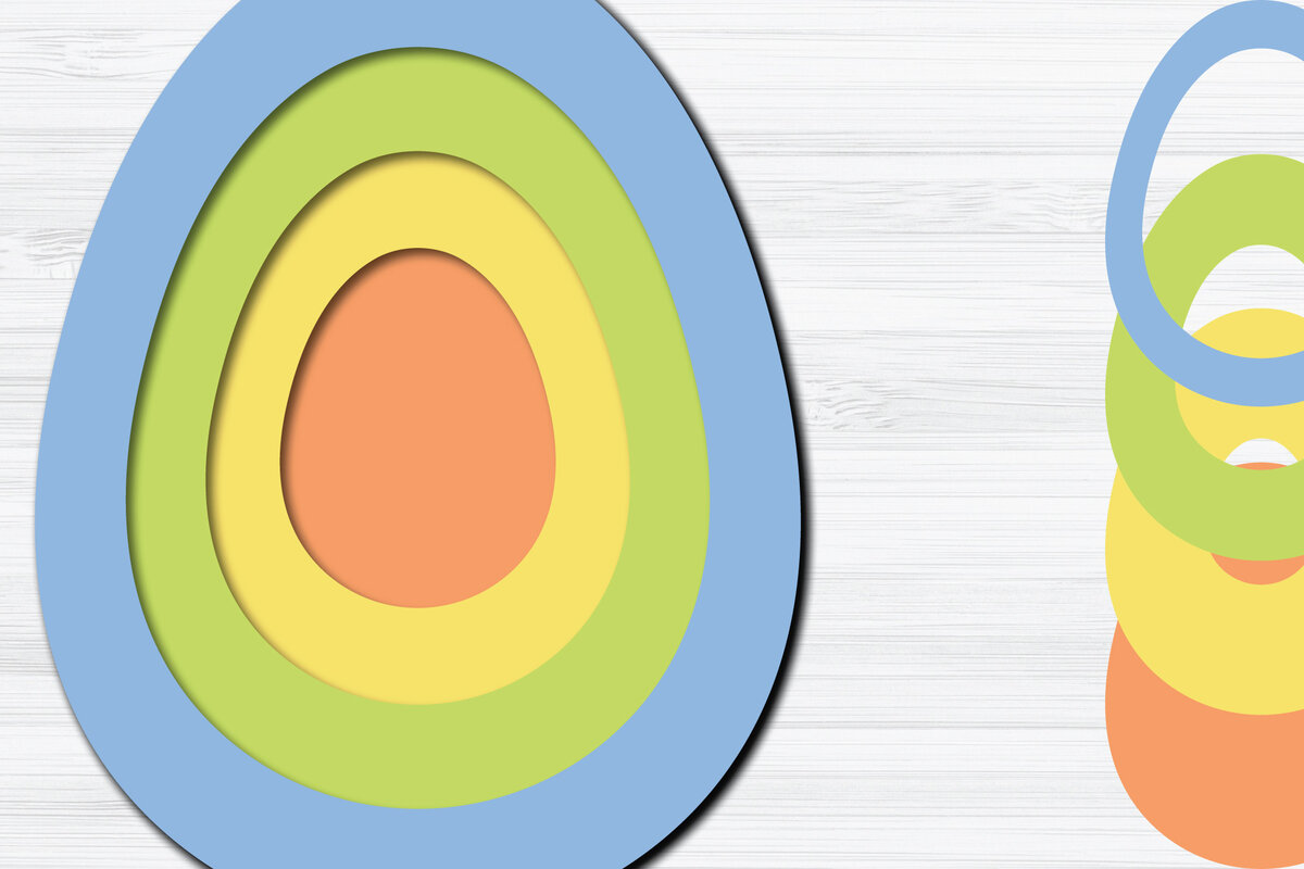 Intra απο ξύλο plywood  Χρώμα wenge 3mm-4mm πάχος - Πασχαλινό αυγό 3d Paper Cut Δίασταση 1200x1200 cm INTRAFABR-106883841