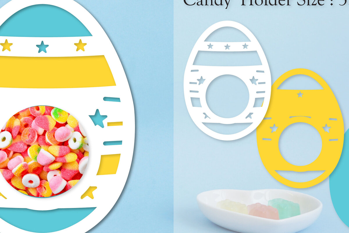 Σετ των 2 Intra απο ξύλο plywood  Χρώμα wenge 3mm-4mm πάχος - Easter Egg Candy Dome Horder Δίασταση 15x15 cm INTRAFABR-77625222