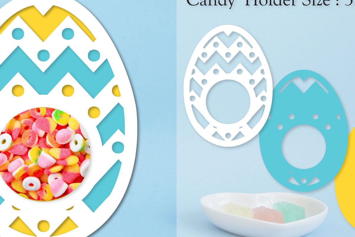 Σετ των 2 Intra απο ξύλο plywood  Χρώμα wenge 3mm-4mm πάχος - Easter Egg Candy Dome Horder Δίασταση 15x15 cm INTRAFABR-122964635