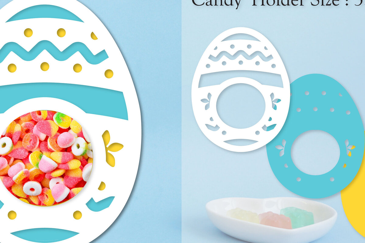 Σετ των 2 Intra απο ξύλο plywood  Χρώμα wenge 3mm-4mm πάχος - Easter Egg Candy Dome Horder Δίασταση 15x15 cm INTRAFABR-122964639