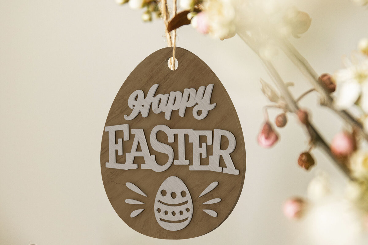 Σετ των 2 Intra απο ξύλο plywood  Χρώμα wenge 3mm-4mm πάχος - Πρότυπο διακόσμησης πασχαλινών αυγών χειροτεχνίας Δίασταση 5x5 cm INTRAFABR-100959674