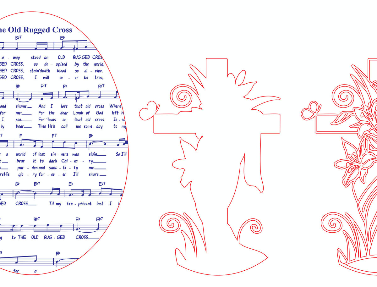 Σετ των 2 Intra απο ξύλο plywood  Χρώμα wenge 3mm-4mm πάχος - Διακόσμηση Πασχαλινών Αυγών Δίασταση 20x20 cm INTRAFABR-79072892