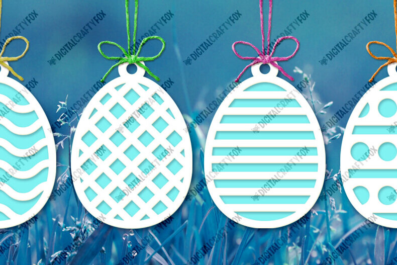 Σετ των 2 Intra απο ξύλο plywood  Χρώμα wenge 3mm-4mm πάχος - Πασχαλινό αυγό Κρεμαστό , αυγών Δίασταση 6x6 cm INTRAFABR-116586092