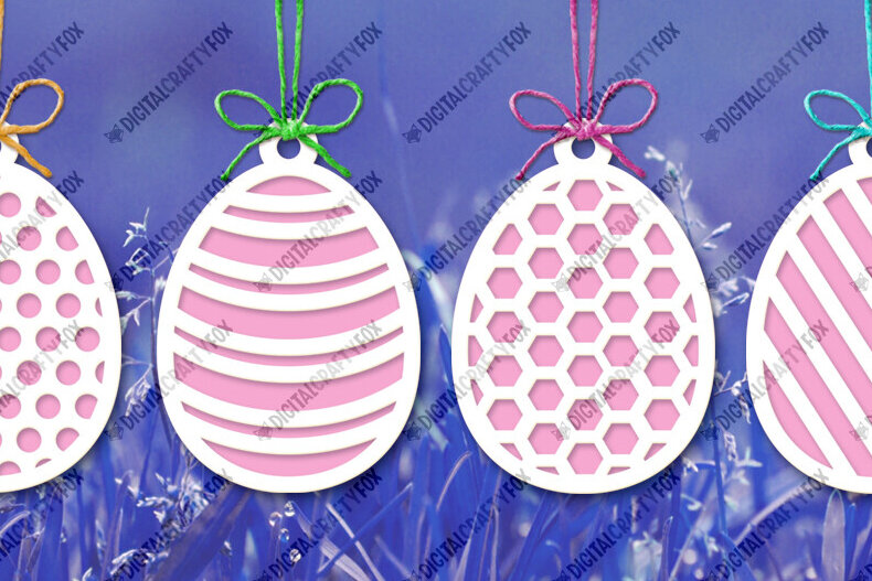 Σετ των 2 Intra απο ξύλο plywood  Χρώμα wenge 3mm-4mm πάχος - Πασχαλινό αυγό Κρεμαστό , αυγών Δίασταση 6x6 cm INTRAFABR-109928795