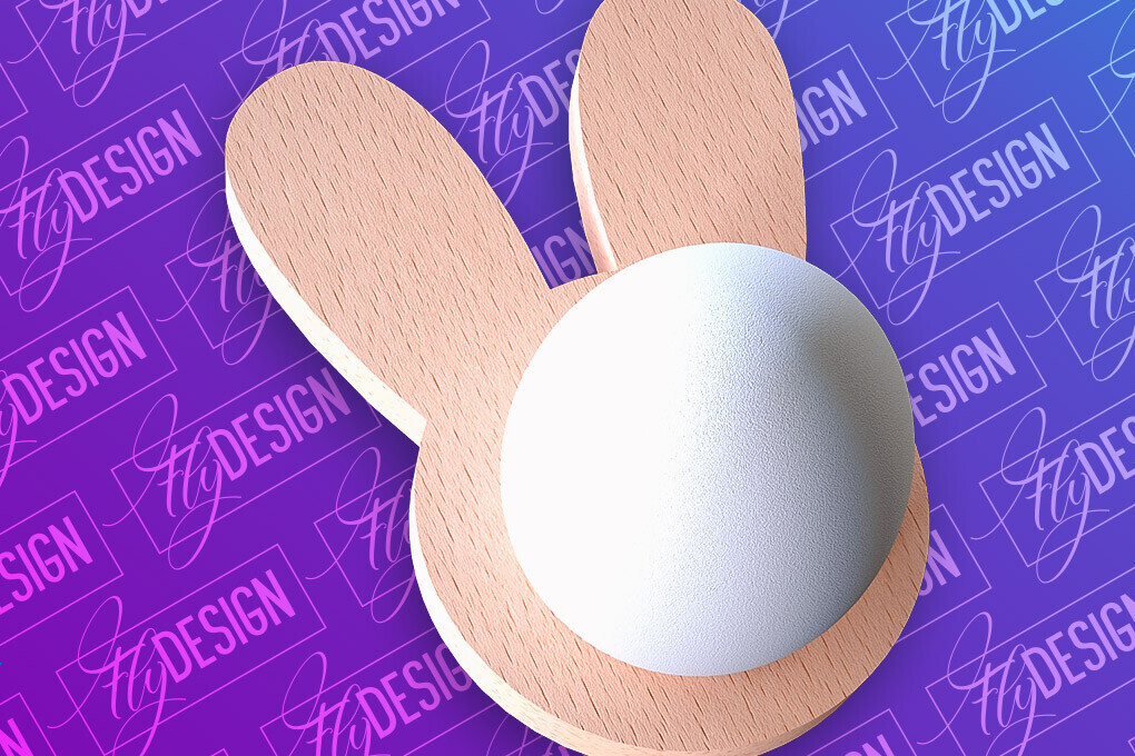 Σετ των 2 Intra απο ξύλο plywood  Χρώμα wenge 3mm-4mm πάχος - Πασχαλινή Αυγοθήκη | CNC Δίασταση 15x15 cm INTRAFABR-92265569