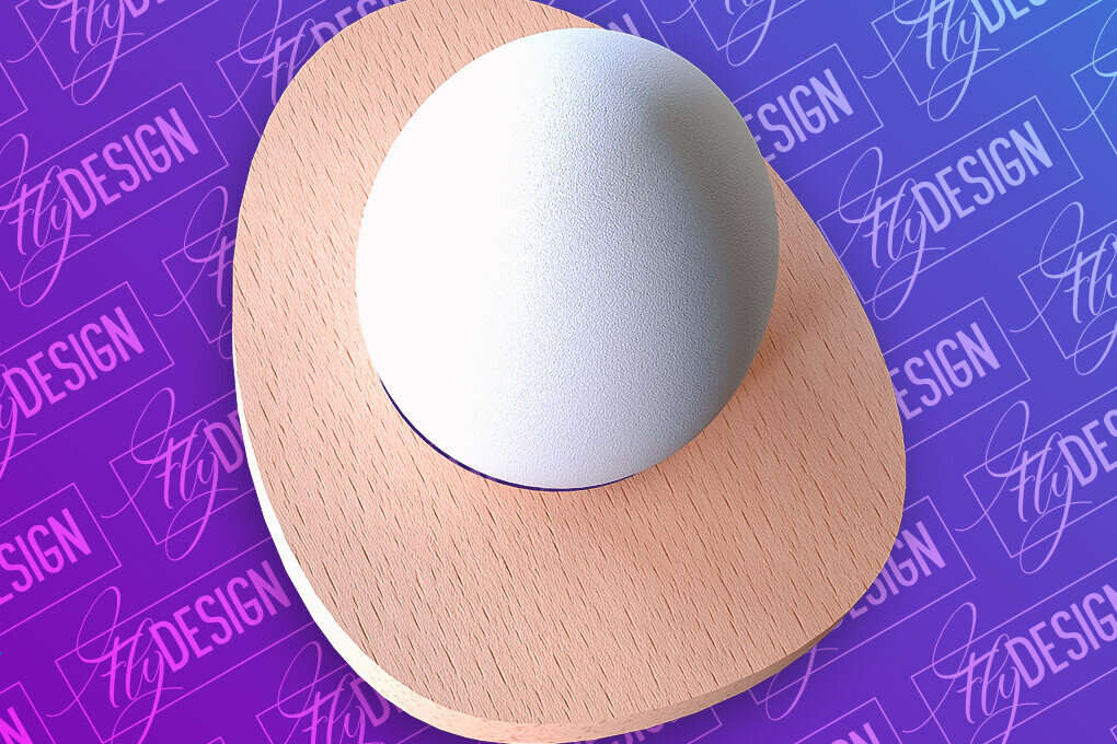 Σετ των 2 Intra απο ξύλο plywood  Χρώμα wenge 3mm-4mm πάχος - Πασχαλινή Αυγοθήκη | CNC Δίασταση 15x15 cm INTRAFABR-121204254