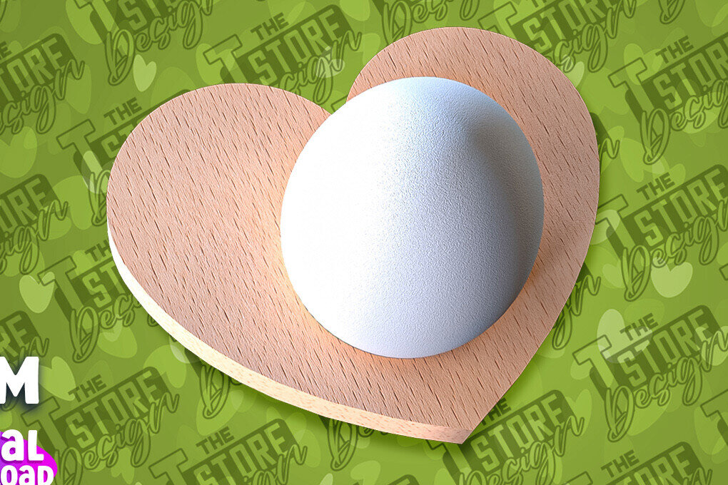 Σετ των 2 Intra απο ξύλο plywood  Χρώμα wenge 3mm-4mm πάχος - Πασχαλινή Αυγοθήκη | CNC Δίασταση 15x15 cm INTRAFABR-121332897