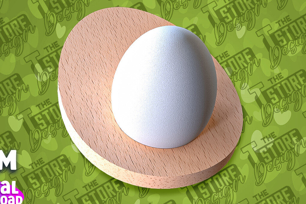 Σετ των 2 Intra απο ξύλο plywood  Χρώμα wenge 3mm-4mm πάχος - Πασχαλινή Αυγοθήκη | CNC Δίασταση 15x15 cm INTRAFABR-121204145