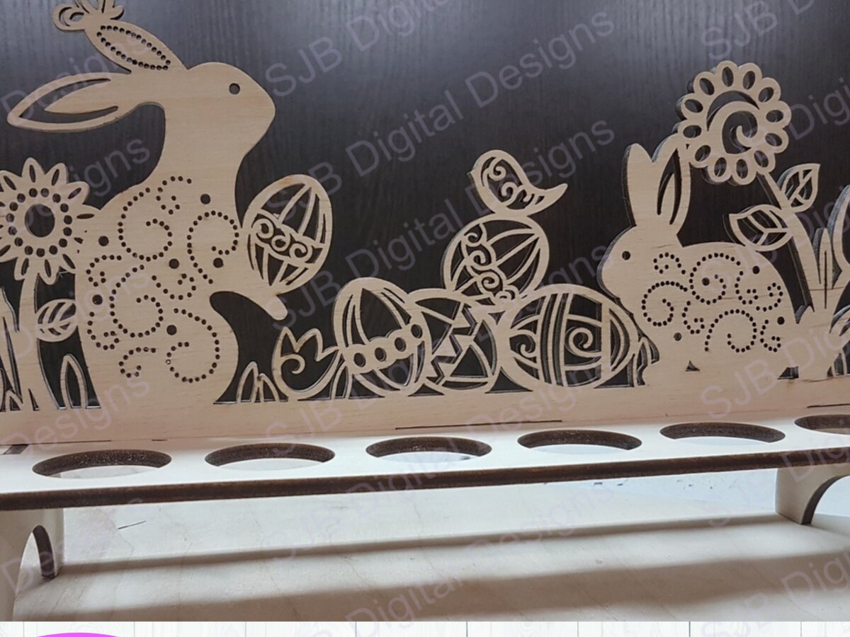 Σετ των 2 Intra απο ξύλο plywood  Χρώμα wenge 3mm-4mm πάχος - Πασχαλινή Αυγοθήκη, Δίσκος κοπής με λέιζερ Δίασταση 15x15 cm INTRAFABR-121204134