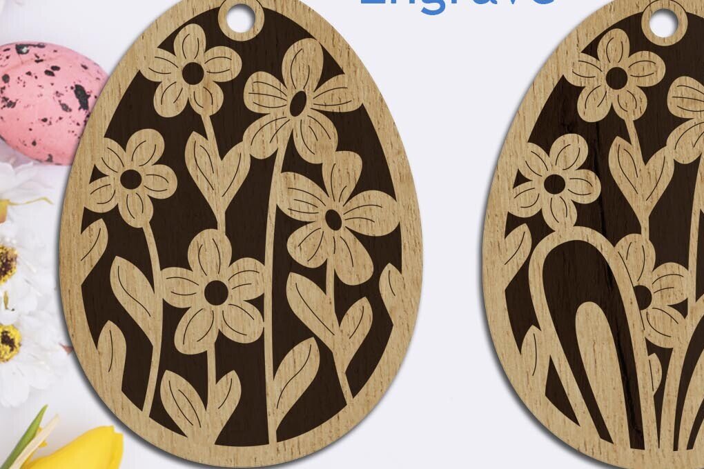 Intra απο ξύλο plywood  Χρώμα wenge 3mm-4mm πάχος - Πασχαλινά αυγά κομμένα με λέιζερ, πασχαλινή διακόσμηση Δίασταση 30x20 cm INTRAFABR-116627058