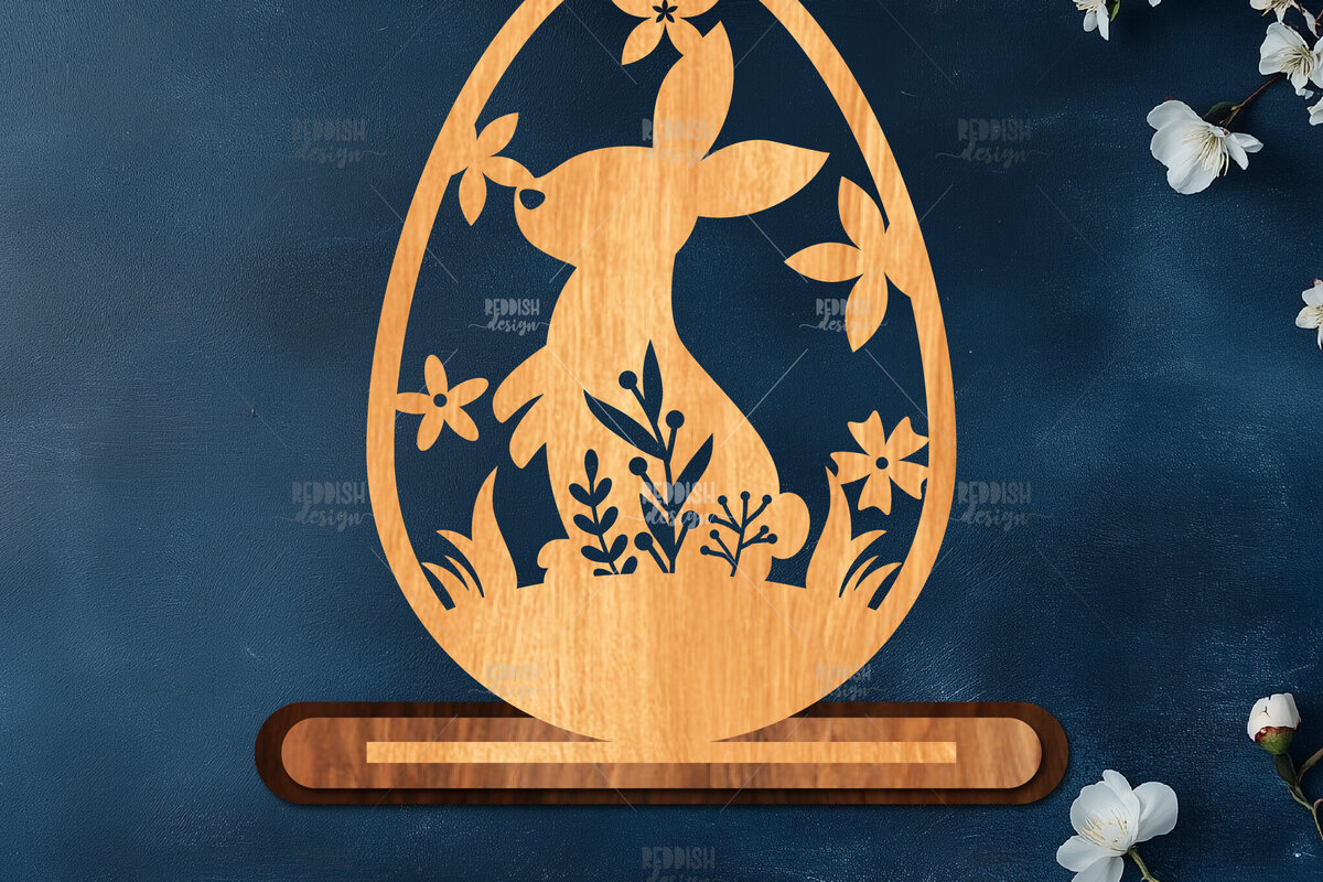 Σετ των 2 Intra απο ξύλο plywood  Χρώμα wenge 3mm-4mm πάχος - Στάση κοπής πασχαλινών αυγών με λέιζερ Δίασταση 15x15 cm INTRAFABR-59217733