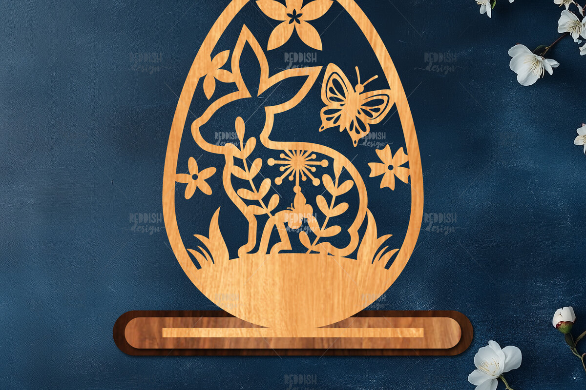 Σετ των 2 Intra απο ξύλο plywood  Χρώμα wenge 3mm-4mm πάχος - Στάση κοπής πασχαλινών αυγών με λέιζερ Δίασταση 15x15 cm INTRAFABR-32253736