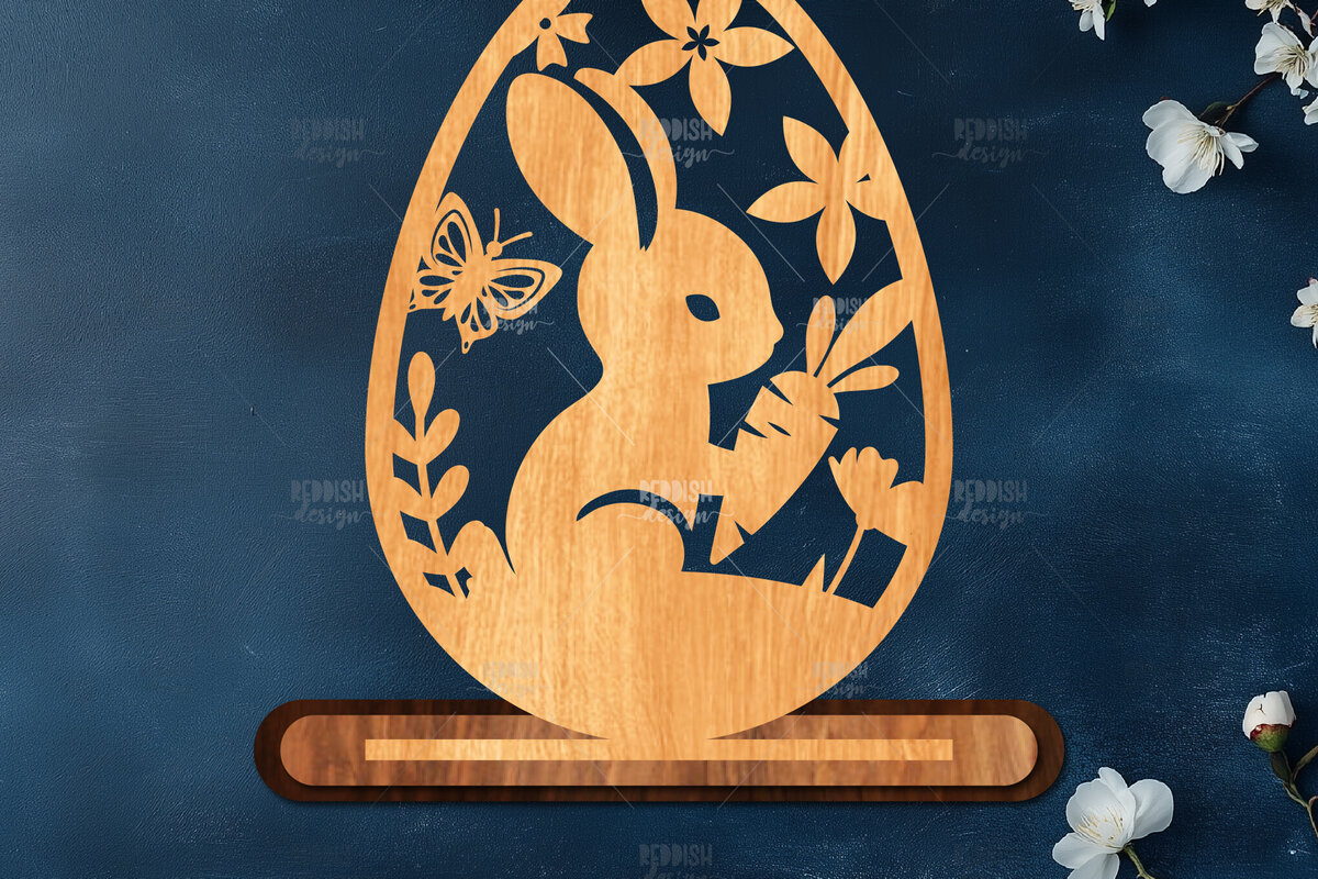 Σετ των 2 Intra απο ξύλο plywood  Χρώμα wenge 3mm-4mm πάχος - Στάση κοπής πασχαλινών αυγών με λέιζερ Δίασταση 15x15 cm INTRAFABR-93093533