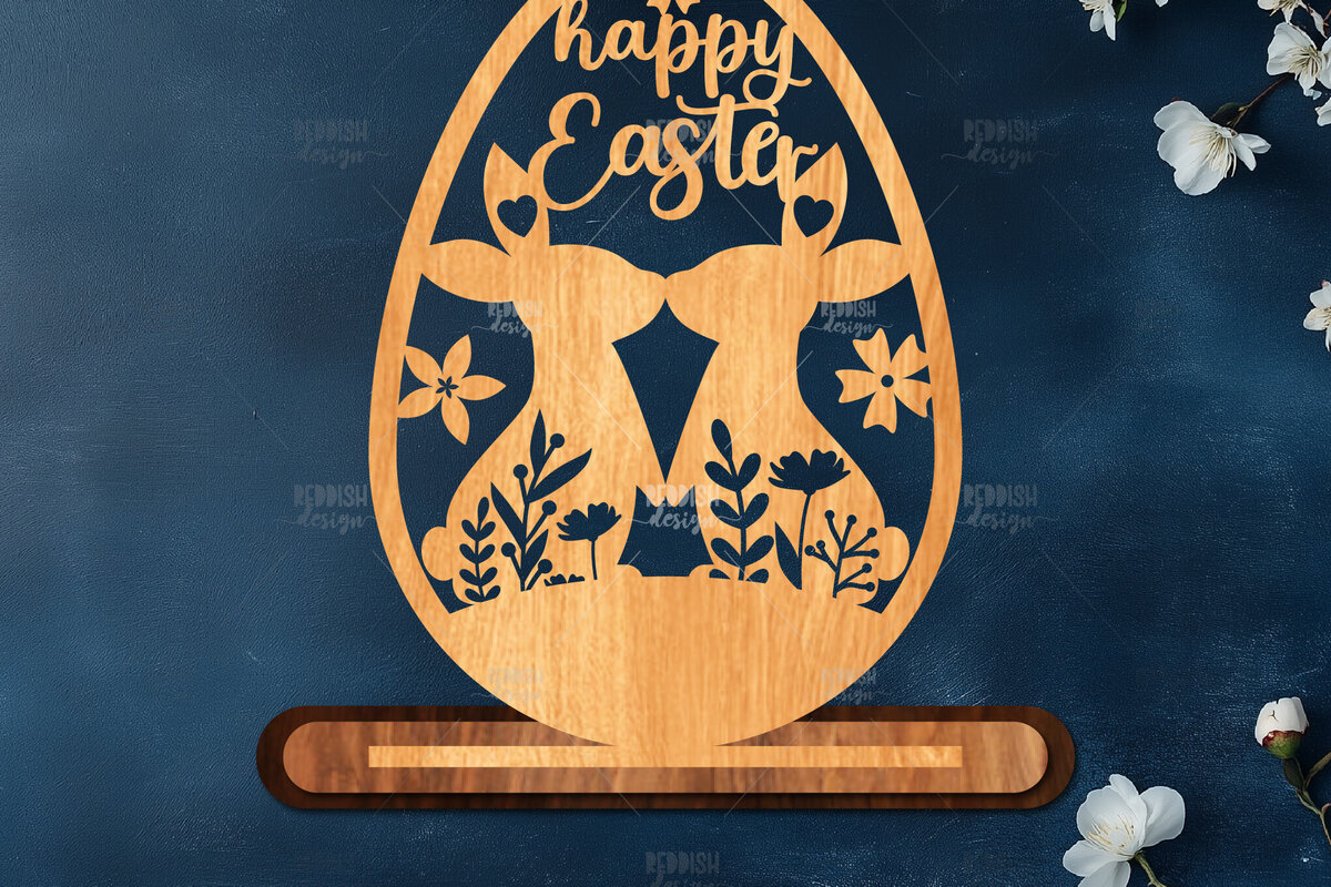 Σετ των 2 Intra απο ξύλο plywood  Χρώμα wenge 3mm-4mm πάχος - Στάση κοπής πασχαλινών αυγών με λέιζερ Δίασταση 15x15 cm INTRAFABR-95291401